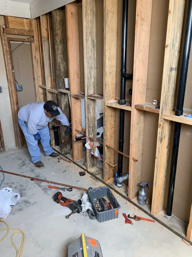 Commercial rough-in plumbing for Water Heater Replacement in Columbia City